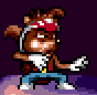 zero kamikaze squirrel genesis sprite